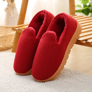 Winter Cotton Slippers Womens Winter Bag Heel Office Indoor Home Warm Shoes Childrens Cotton Shoes Non Slip Velvet Slippers