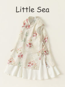 ชุดเด็กสไตล์จีนย้อนยุคฤดูร้อน ชุดเด็กผู้หญิงแขนกุดลายดอกไม้ ชุดเด็กสไตล์จีนใหม่ ชุดเด็กผู้หญิง