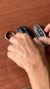 เคสหนังลายเคฟล่า รีโมทรถ Porsche Keyless (Kevlar Leather Key Case) Key Sets Porsche Cayenne Cayenne Macan Tiger Panamera