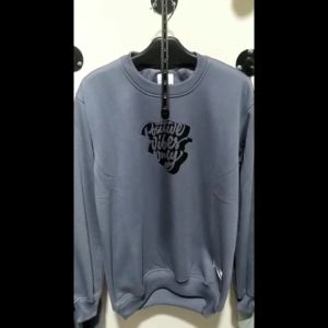 Hedent inv. Basic Sweatshirt Crewneck Oblong Cowok Distro Warna Denim Abu Paralon List Sablon Good Vibes Gravity Aesthetic Keren Terbaru Lembut Nyaman Bahan Tebal Fleece Katun Premium