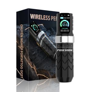 Máy Xăm Không Dây POSEIDON Bút Xăm Có Thể Điều Chỉnh Độ Dài Nét Với Động Cơ Tùy Chỉnh Dành Cho Nghệ Sĩ Chuyên Nghiệp Súng Xăm Điện Hợp Kim.