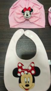 Disney | Adorable Baby Gifts Cartoon Hat Newborn Apron Baby Shoes Cute Stockings Newborn Accessories Props Set