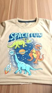 Baju Kaos Distro Anak Laki Laki Gambar Dinosaurus Lucu Import Usia 1 - 10 Tahun - Hypelane Kids