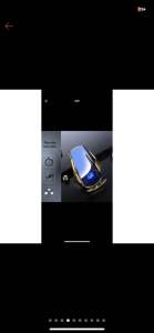 Robot giá đỡ điện thoại trên ô tô tích hợp cảm biến & sạc nhanh không dây xoay 360 độ