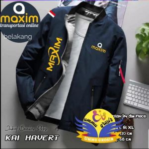 Jaket bomber Maxim koleksi dari wienshop cocok untuk driver bahan tidak panas