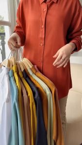 T-shirt Kemeja Polos Wanita Shakilla Atasan Muslim Dewasa Lengan Panjang