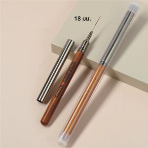 6/9/12/15/18 มม.รอบไม้ Handle Art Liner DIY จิตรกรรมแปรงวาดเส้นลายดอกไม้ภาพวาดปากกา UV เจลแปรง