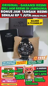 Jam Tangan Balmer Original 7935 MBR - Men LA - Stainless Steel - Hitam