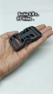 Buckle / Kunci Sodok Lebar Lubang 38 cm Warna Hitam Material PP Biasa Murah Type E Harga Per 2 Biji