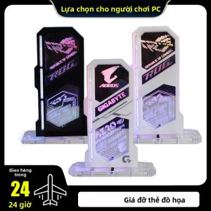 Giá Đỡ Card Đồ Họa Thiết Kế Gương Dọc Giá Đỡ Acrylic Có Hỗ Trợ RGB AURA SYNC Thiết Bị Chống Rơi Cho Thiết Bị Chơi Game Trên PC