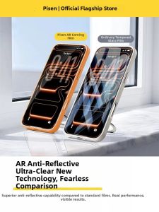 PISEN | Anti-Reflective Transparent 3D Hot Bending Tempered Glass Screen Protector