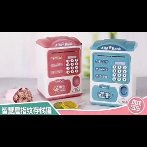 Kawaii Piggy Bank For Cinnamoroll Fingerprint Unlock Facial Recognition ATM My Melody Kuromi Piggy Bank Childrens Birthday Gift