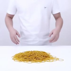 150-4050Pcs High Elastic Yellow Rubber Band 40mm Fasteners Students School Stationery Supplies Strong Elastic Rubber Band Office