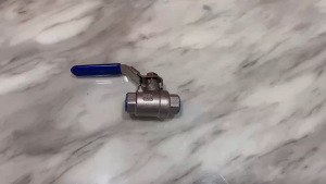 บอลวาล์วสแตนเลส (BALL VALVE SUS 304) แบบ 2 ชิ้น พร้อมด้ามจับล็อกได้ เกลียว BSPT ขนาด (1/4" 3/8" 1/2" 3/4" 1" 2" 2-1/2")