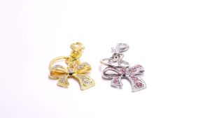 Creative Colorful Diamond Big Bow Bag Pendant Women Gold Pink Phone Keychain Fashion Car Bag Charm Jewelry Mothers Day Gifts