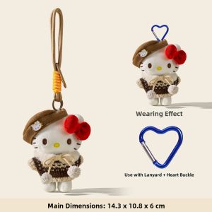 LONGKUI | Hello Kitty Plush Toy Keychain