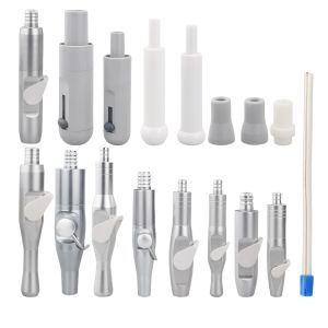 2Pcs Dental Connector Aluminum Metal Plastic Adaptor