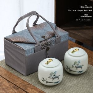 Sealed Ceramic Tea Storage Box