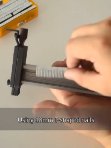 【Local warehouse+COD】ST18 Full Automatic Cement Nailer Hand Nailer Concrete Woodworking Nailer Cement Wall Nailer Wall Groove Nailer Special Nails Manual Steel Nail G-un