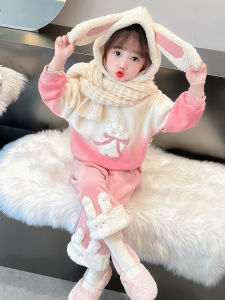 ทันสมัย Rabbit David ชุดทูพีซสําหรับสาวน้อย เด็กทารก เด็กผู้หญิง ฤดูใบไม้ร่วง ฤดูหนาว สินค้าใหม่ สไตล์เกาหลี หลากหลาย ชุด