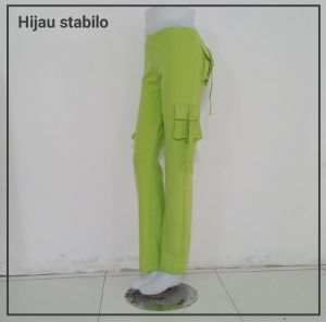 (PDL) CELANA PANJANG PDL KARGO KANTONG 4/BAWAHAN OLAH RAGA WANITA/BAJU SENAM MURAH