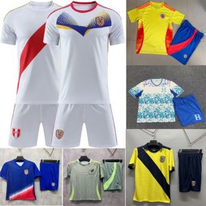 America Cup 2024 Peru Argentina Colombia Chile Mexico Brazil Home Jersey Venezuela Honduras Ecuador United States Soccer Suit Set