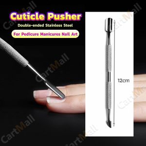 Stainless Steel Cuticle Shirker Trimmer Metal Double-Ended Finger Dead Skin Push Nail Tool