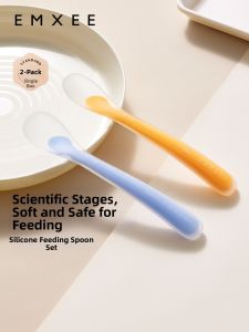 EMXEE | Silicone Baby Feeding Spoon for Food Training