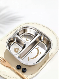 BAICHANG | Stainless Steel Child Dinner Plate