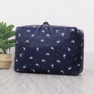 Oversized Oxford Cloth Storage Bag Moving Fantastic Bag Collect Clothes Clothes Quilt Waterproof Moisture-Proof Organizing Bags