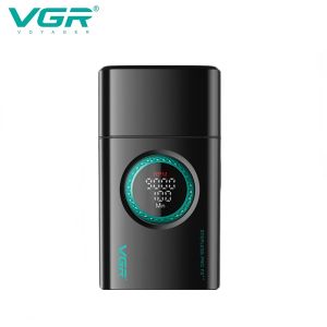 VGR | VGR Shaver Professional Shaving Machine Electric Razor Portable Beard Trimmer 9000 RPM Reciprocating LED Shaver for Men V-378