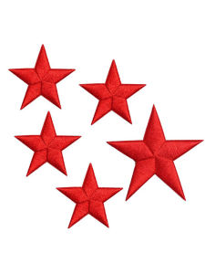 Self-Adhesive Embroidered Patch Star Shape Geometric Pattern Clothing Pants Bag Hole Repair Patch without Trace Decoration Sticker