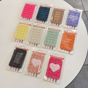 Hot-selling strong magnetic 24 capsules silicone suction cup love square lazy selfie artifact mobile phone holder h260709