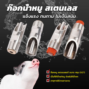 Serenity 1/2" ก๊อกหมู ก๊อกหมูกินน้ำ จุ๊บหมู สแตนเลสแท้ทนทานไม่ขึ้นสนิม Pig Drinking Faucet
