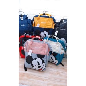 VCECJ WFEBA VCA88 PROMO REALPIC & VIDEO TAS RANSEL IMPORT ANELLO MICKEY MOUSE SIZE BESAR TAS BAYI TAS BALITA TAS IBU PARASUT