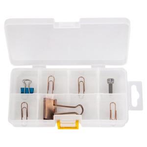deli | Multi-Compartment Transparent Plastic Tool Storage Box