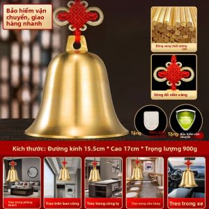 BINYUE | Phong Thủy Treo Cửa Với Năm Đồng Tiền Hoàng Đế
