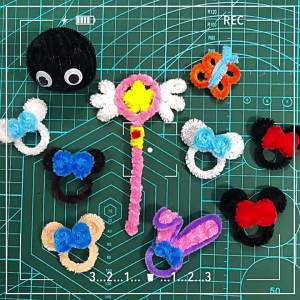 1000/100PCS Colorful Chenille Stem Twisted Rod Wool Root Fluffy Bar Iron Wire DIY Handcraft Twisting Decorations Cleaners Plush