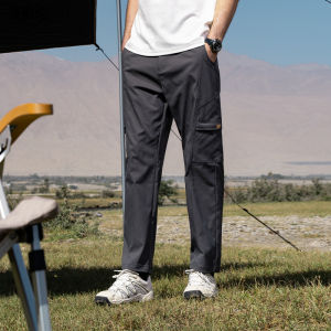 Enjeolon | American Style Multi-pocket Straight Tapered Functional Pants