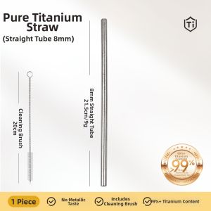 onlycook | Pure Titanium Reusable Food Grade Straw