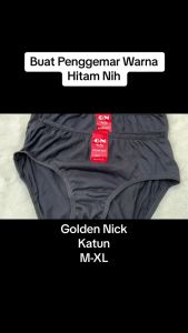 Cd golden nick 937 | Celana dalam wanita dewasa katun 6pcs murah | Cd wanita golden nick warna hitam