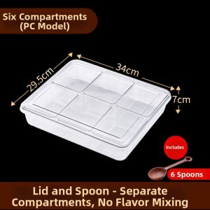 Multi-grid Airtight Stainless Steel Spice Box