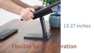 BFCC Desktop wall dual-purpose computer monitor folding universal base adjustable 13-27 inches applicable hole distance: 75*75 100*100(mm)