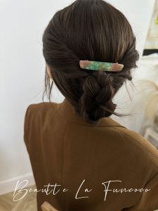 Fancy Minimalist Fashionable One-Word Leopard Print Spring Clip Back Head Half Tie Barrettes Mature Elegant Hair Accessories Hairpin