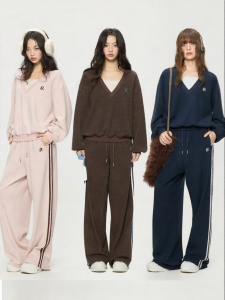 Turn Signal | Fashion V-Neck Loose Casual Sport Set