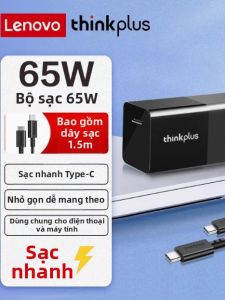 Lenovo | Sạc Nhanh Type-C 65W GaN Mini Nhỏ Gọn