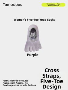 Five-Toed Yoga Socks Non-Slip Indoor Pilates Training Dance Exercise