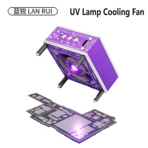 Lanrui T5 UV Cooling Fan 3W Curing & Heat Dissipation for Mobile Phone Repair 3-Speed Adjustable with PD Fast Charge Tool