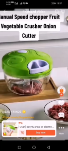 luckyLKH❁ Mini Manual Food Chopper with Stainless Steel Blades Compact and Portable white