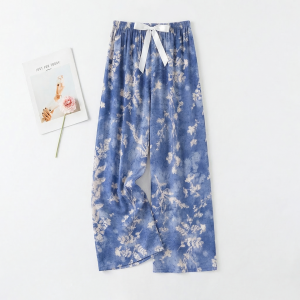 KASIHAN | Summer Thin Cotton Silk Nine-tenths Length Sleep Pants